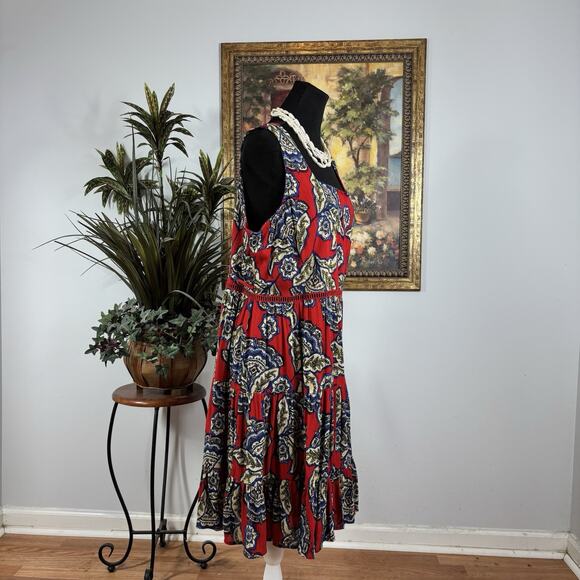 Maurices Women Dress LG Sleeveless Strap Back Pullover Resort Sundress Boho - Picture 4 of 11